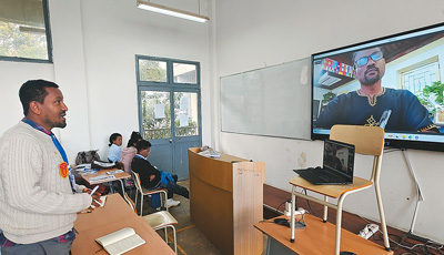 学习小组“海外云课堂”走进埃塞俄比亚 “这样的课程很有意义！”