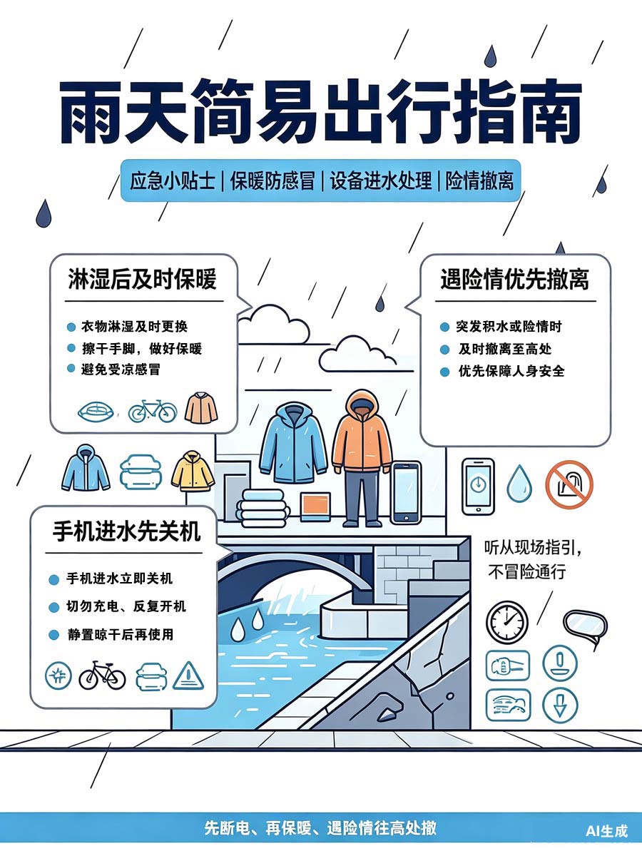 防汛科普：这份雨天出行指南，请查收！