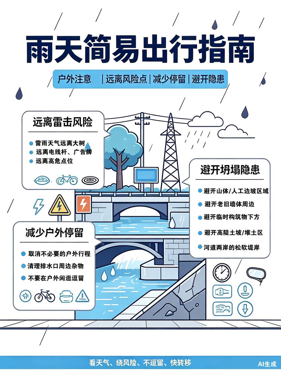 防汛科普：这份雨天出行指南，请查收！
